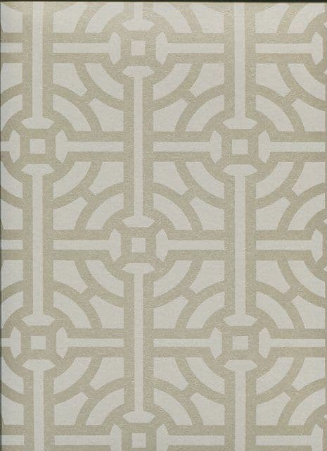 Savile Row SketchTwenty3  Wallpaper Fretwork Pewter SR00502 By Tim Wilman For Blendworth