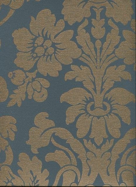 Savile Row SketchTwenty3  Wallpaper Vermillion Indigo SR00534 By Tim Wilman For Blendworth