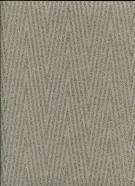 Sloane SketchTwenty3 Wallpaper Chevron Beads Iridescent Sage SL00833 By Tim Wilman For Blendworth