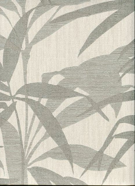 Sloane SketchTwenty3 Wallpaper Palm Silver/Cream SL00837 By Tim Wilman For Blendworth