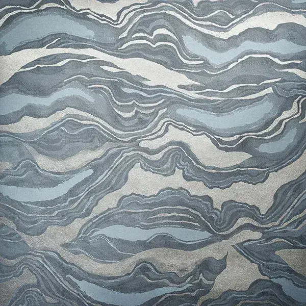 Slow Living Reflection Night Blue Wallpaper 30028 By Hohenberger For Galerie