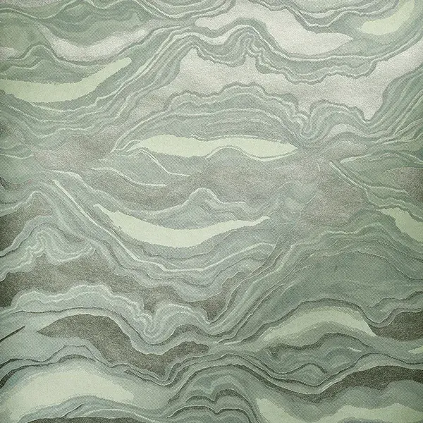 Slow Living Reflection Wasabi Green Wallpaper 30027 By Hohenberger For Galerie