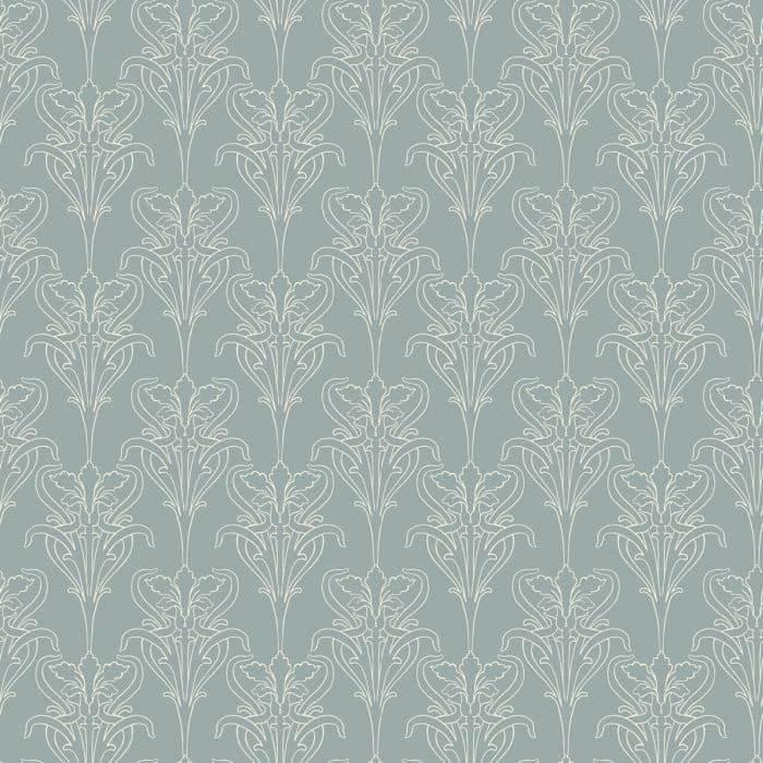 Small Designs Wallpaper Iris Blue 520-03 By Duro For Dixons