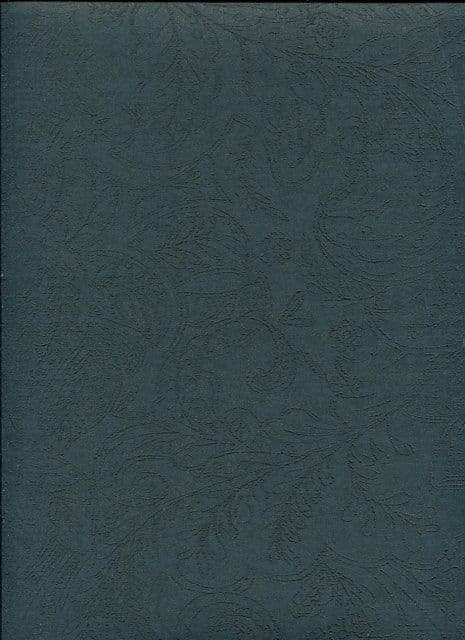 Soho SketchTwenty3 Wallpaper Damask Teal & Gold SO00908 By Tim Wilman For Blendworth