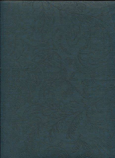 Soho SketchTwenty3 Wallpaper Damask Teal & Gold SO00908 By Tim Wilman For Blendworth