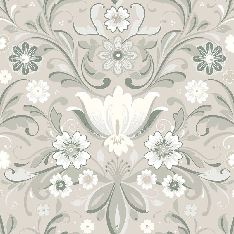 Sommarang 2 Wallpaper Ostanskar Beige S24112 Page 19 By Midbec For Galerie