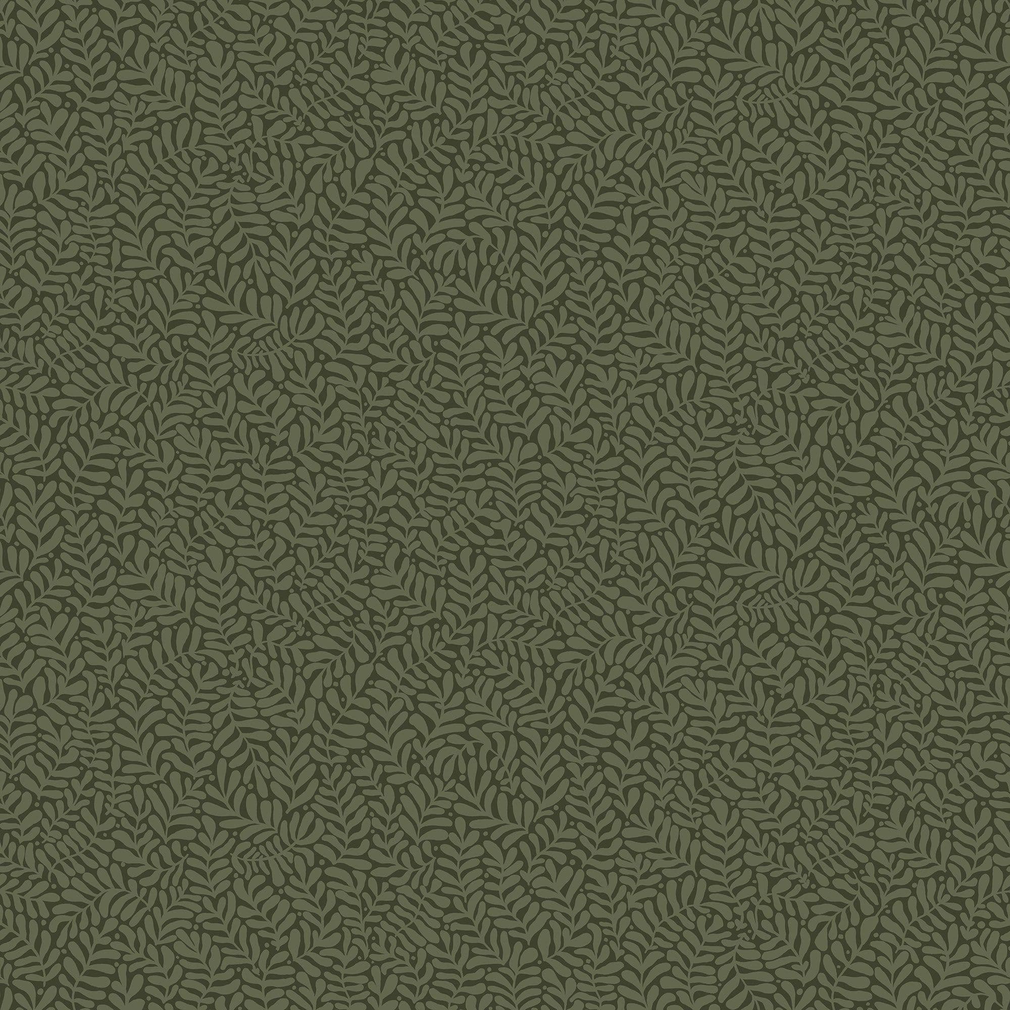 Sommarang Wallpaper Anna Mona Leaf Dark Green S55000 By Midbec For Galerie