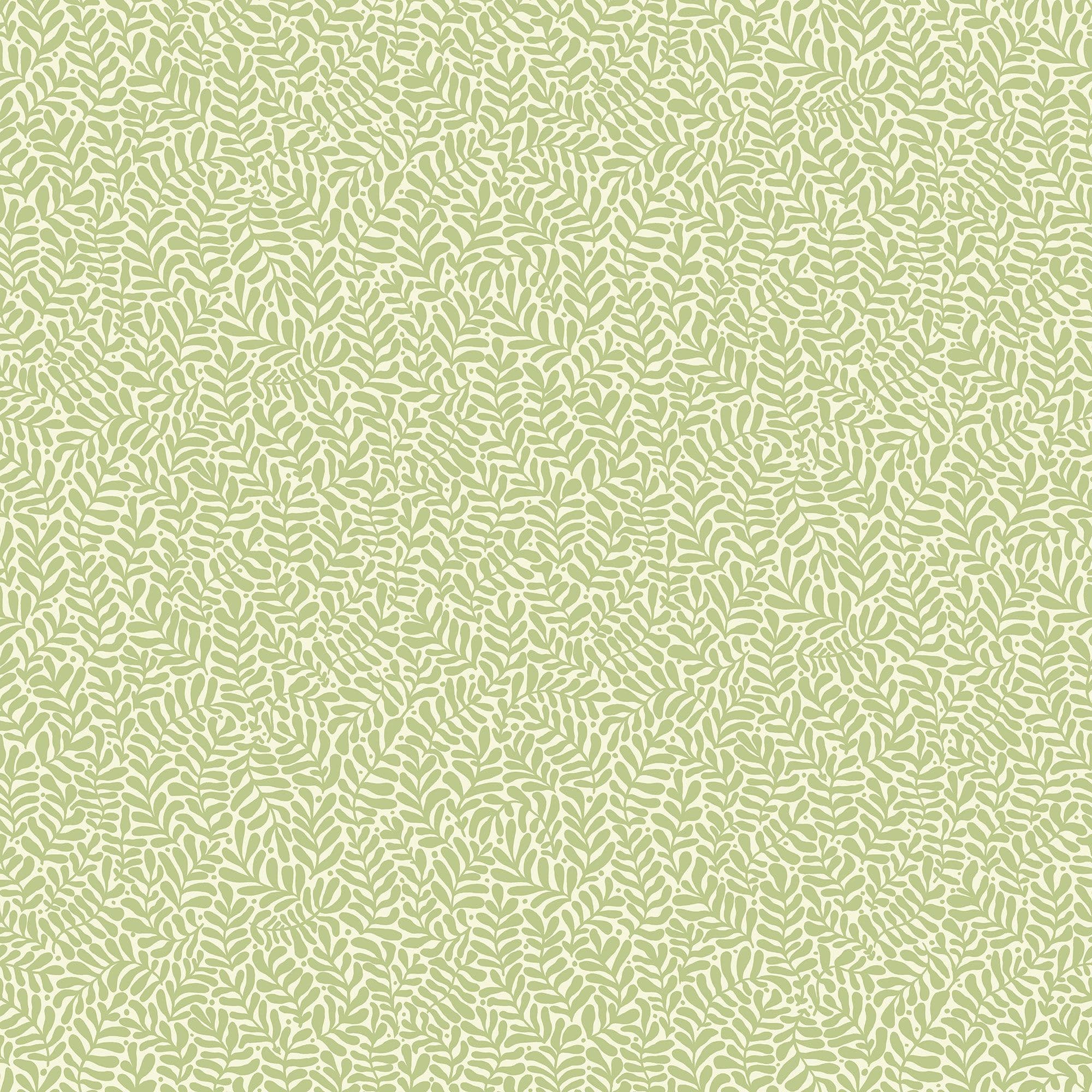 Sommarang Wallpaper Anna Mona Leaf Light Green S55001 By Midbec For Galerie