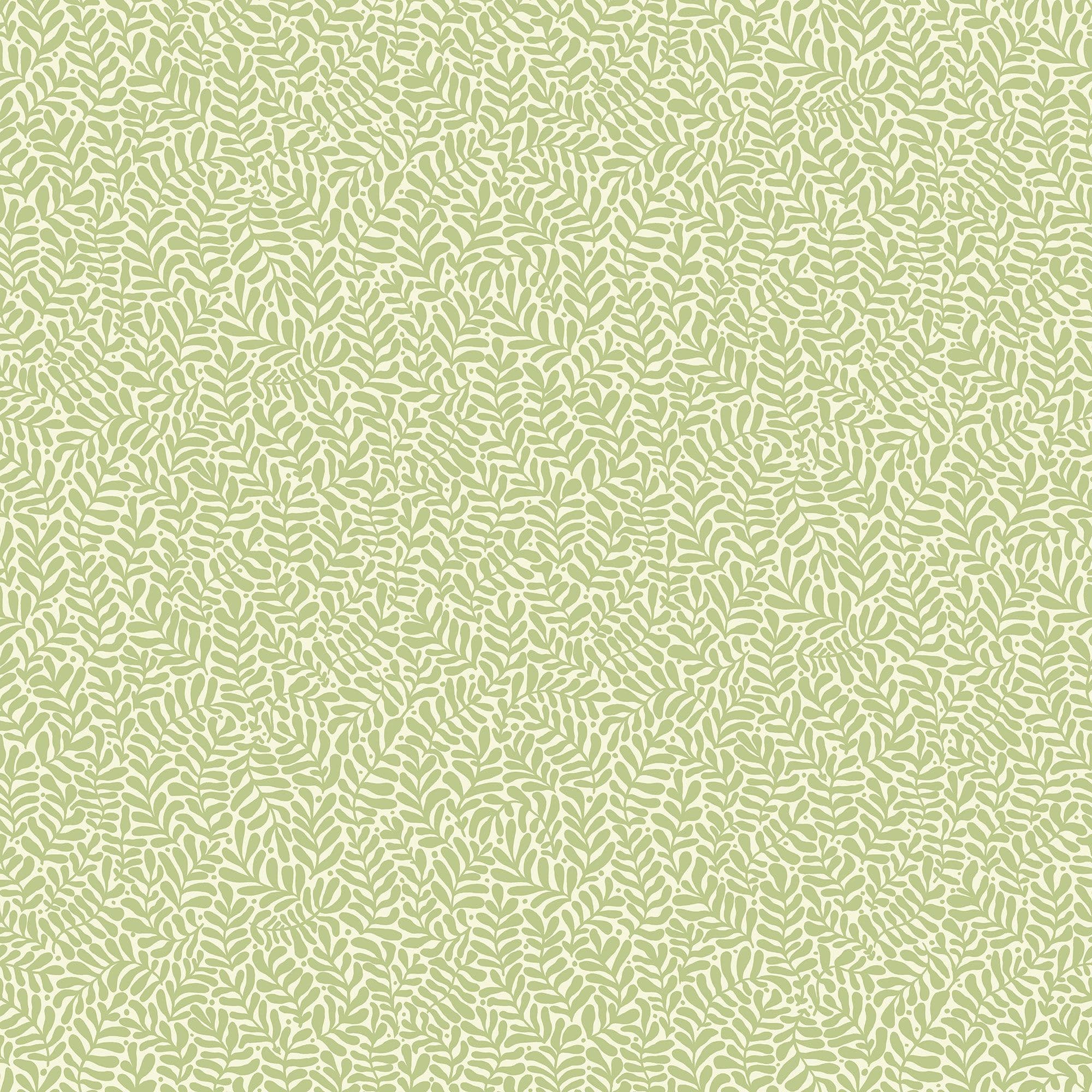 Sommarang Wallpaper Anna Mona Leaf Light Green S55001 By Midbec For Galerie