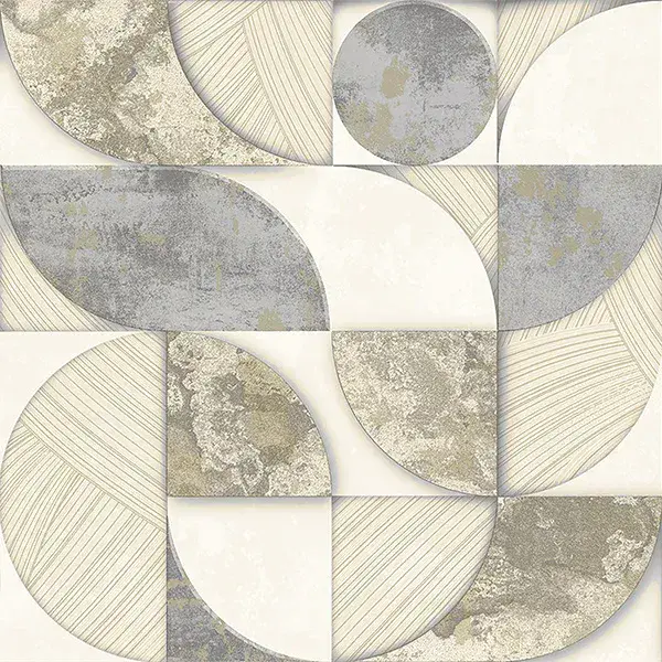 Stratum Geometrico Cream Beige Silver Wallpaper Page 32 49311 By Parato For Galerie