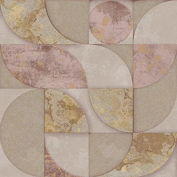 Stratum Geometrico Gold Pink Wallpaper Page 4 49313 By Parato For Galerie