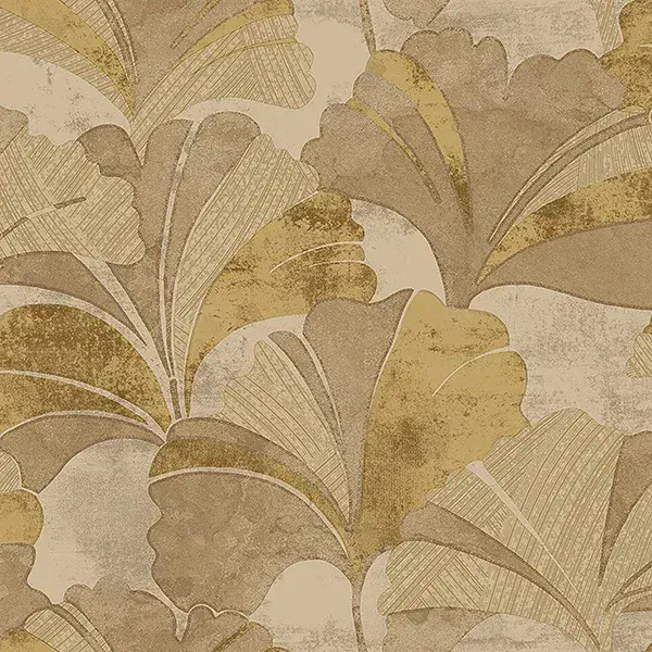 Stratum Ginko Gold Brown Beige Wallpaper Page 42 49327 By Parato For Galerie