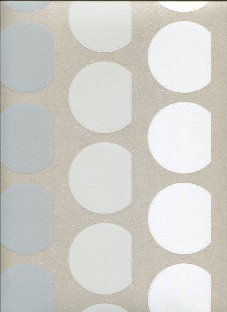 Studio Ditto Silver Wallpaper 1623/909 By Prestigious Wallcoverings