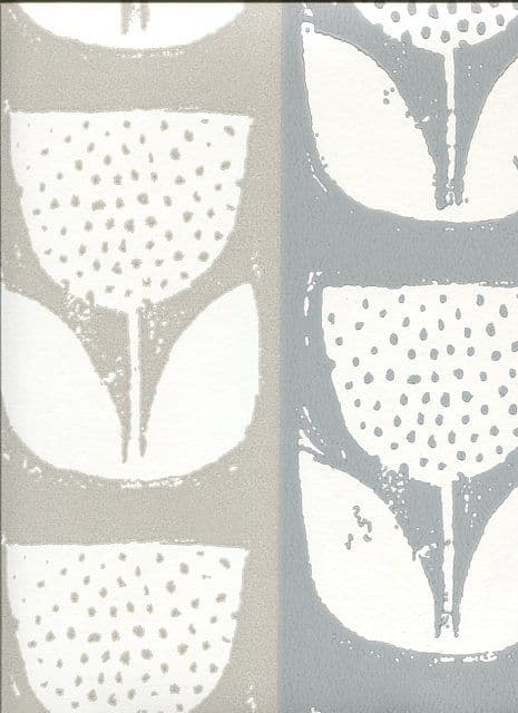 Studio Evie Silver Wallpaper 1630/909 By Prestigious Wallcoverings