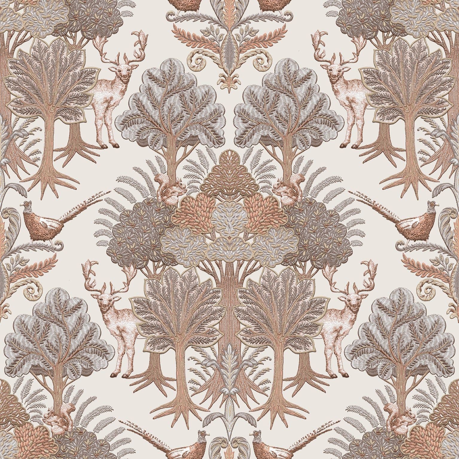 Tapestry Wallpaper Nordic Deer Forest Beige TP422301 By Design id For Colemans