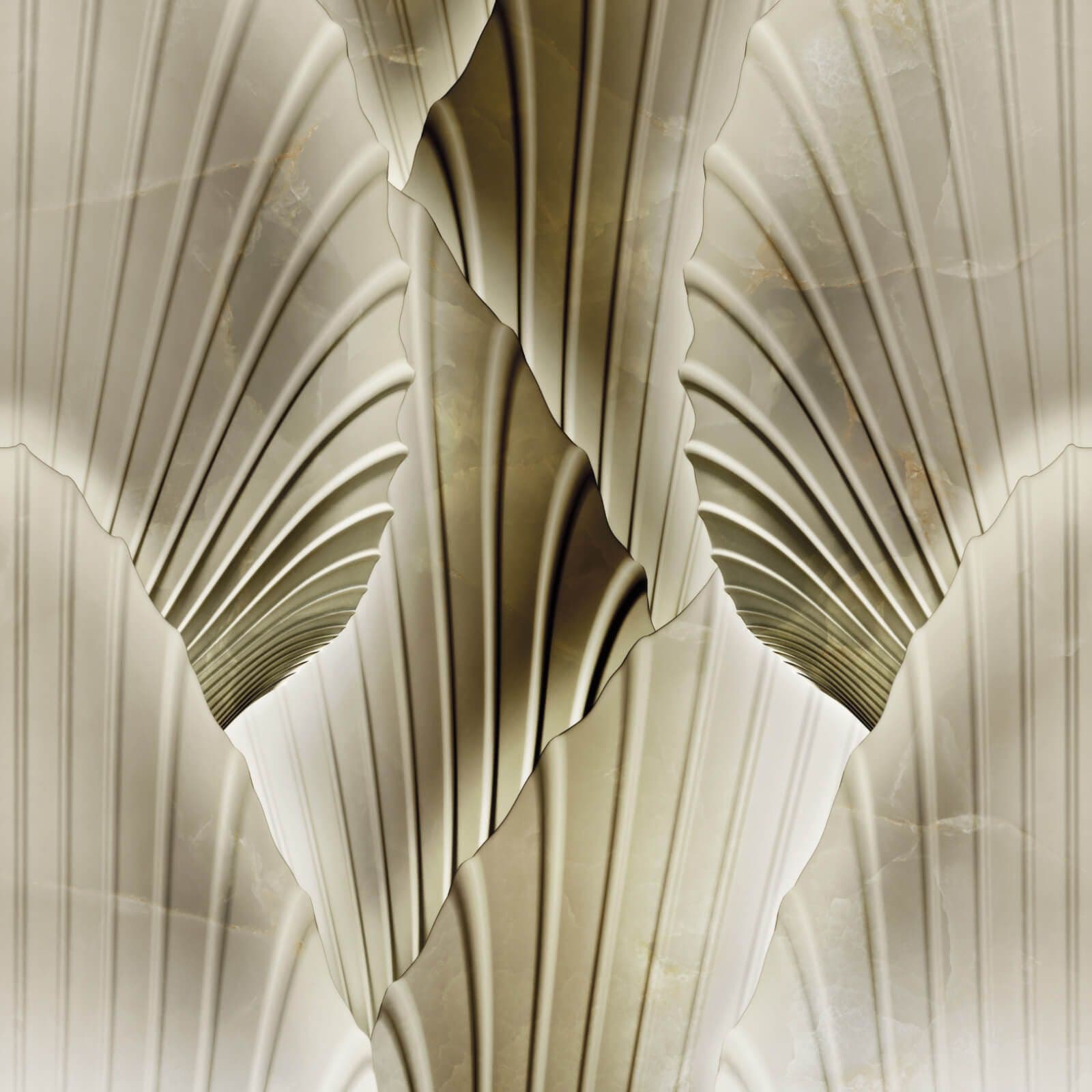 Trussardi Casa 7 Marble Leaf Wallpaper Decorative Panel Z18970 Zambaiti Parati For Dixons Exclusive