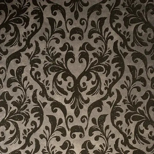 Urban Classics Mayfair Loft Damask Flock Dark Brown Wallpaper 81253 By Hohenberger For Galerie