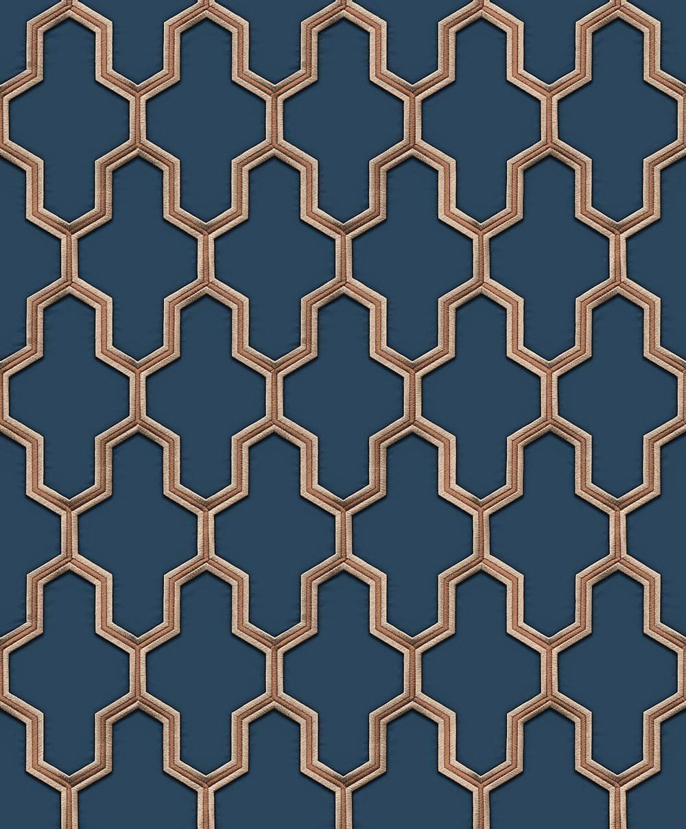 Wall Fabric Wallpaper Geometric WF121027 By Design id For Colemans