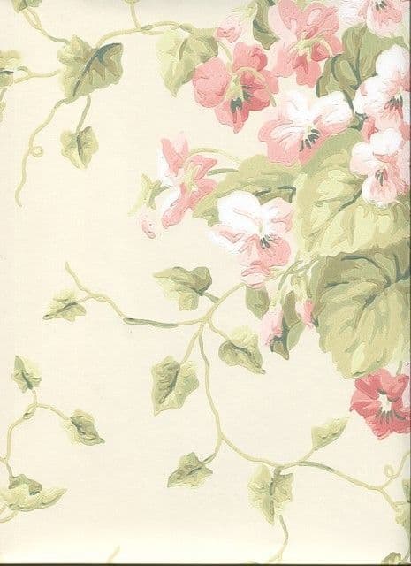 Waverly Cottage Wallpaper Sweet Violets 325705 By Rasch Textil For Brian Yates