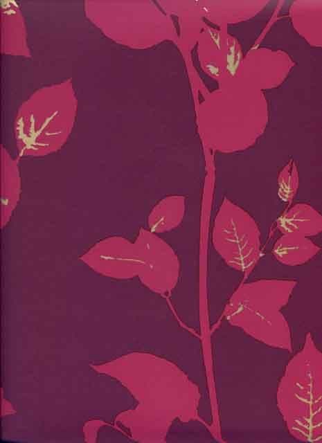 Woodland Beechwood Fuchsia Wallpaper 1903/238 By Prestigious Textiles